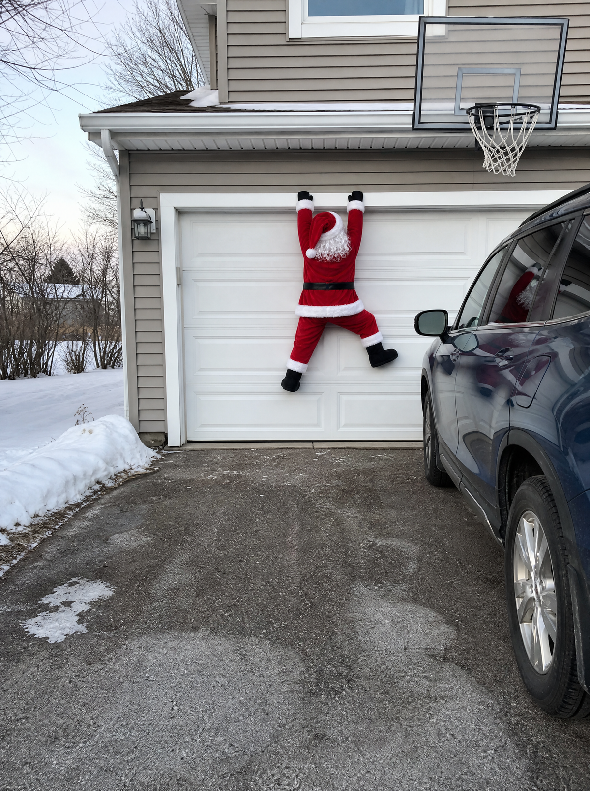 HangClaus on garage